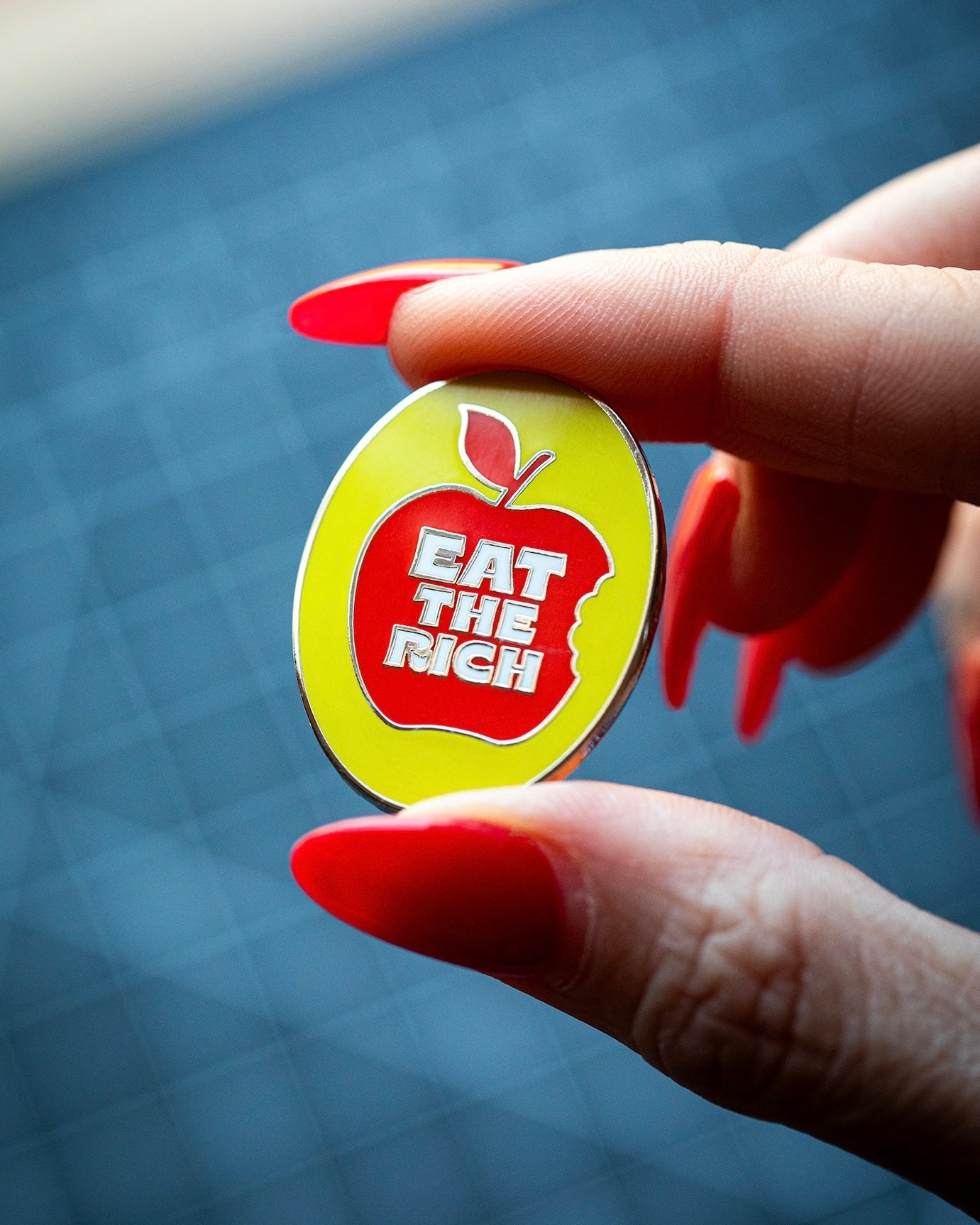 Eat The Rich Enamel Pin