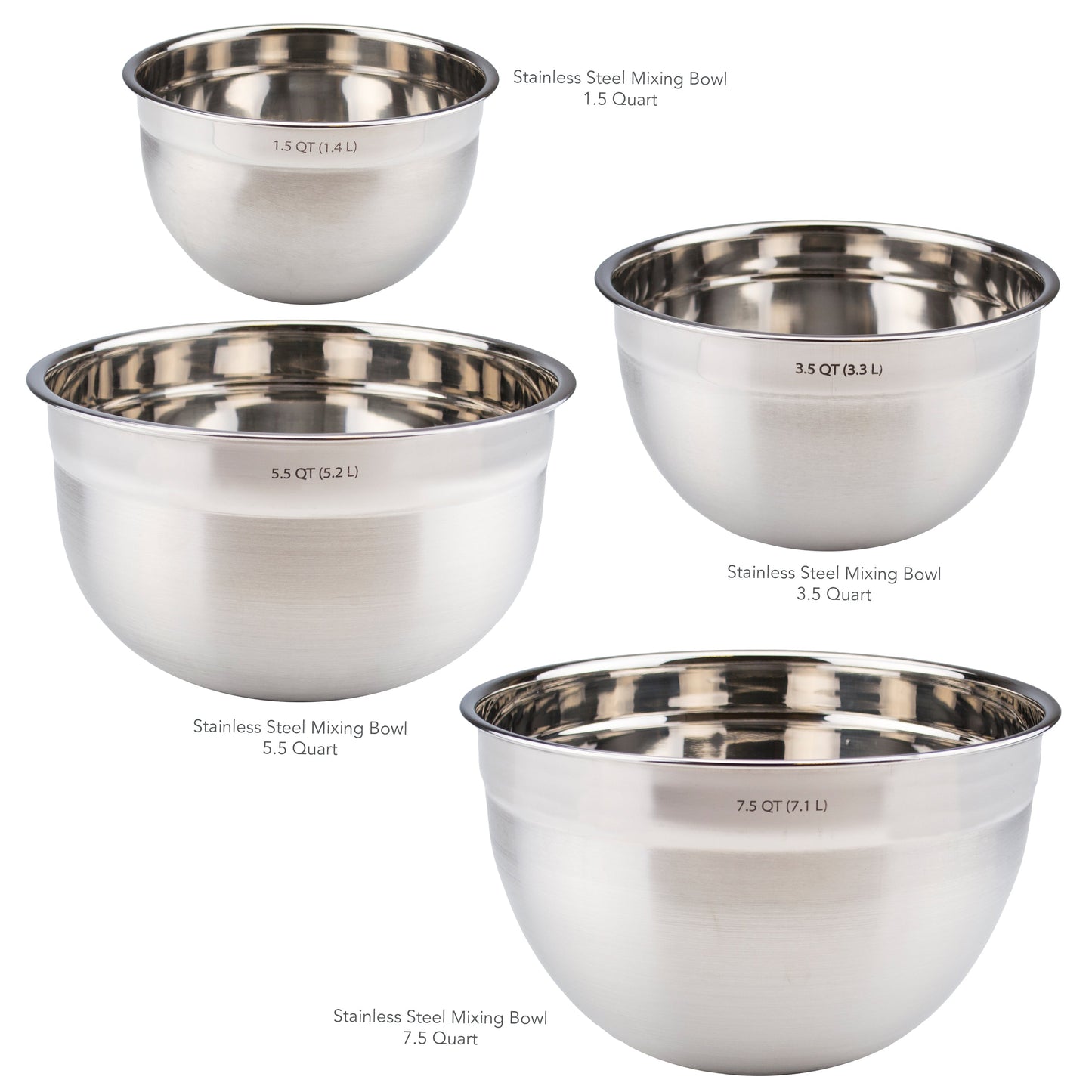 Stainless Steel Mixing Bowl Set