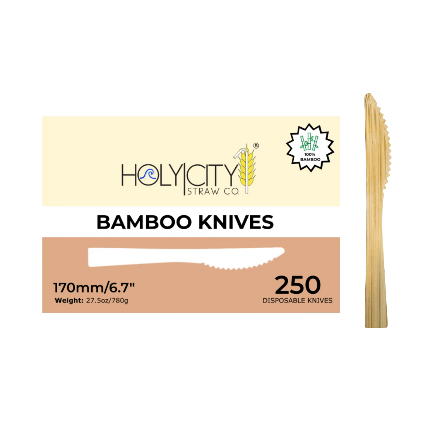 6.7" Bamboo Knives
