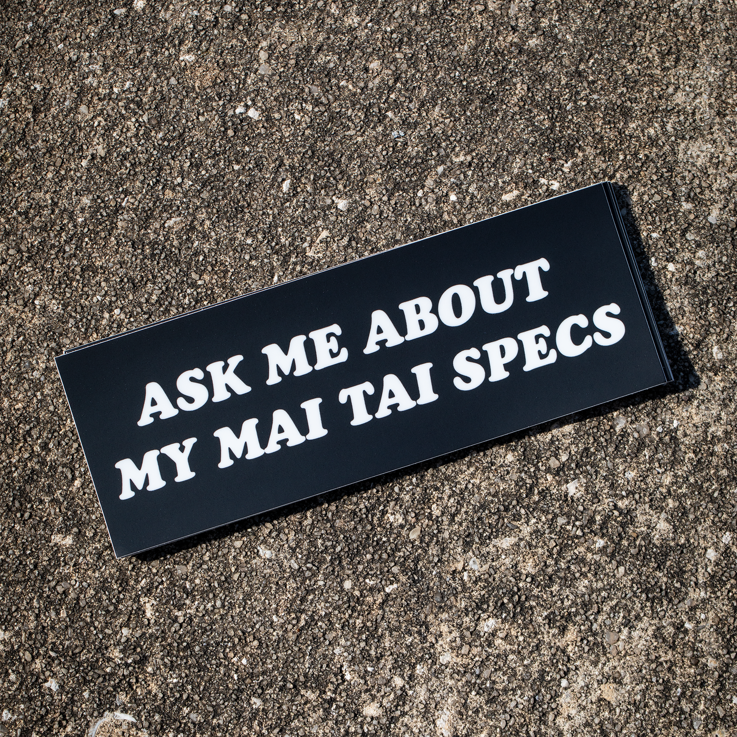 Ask Me About My Mai Tai Bumper Sticker
