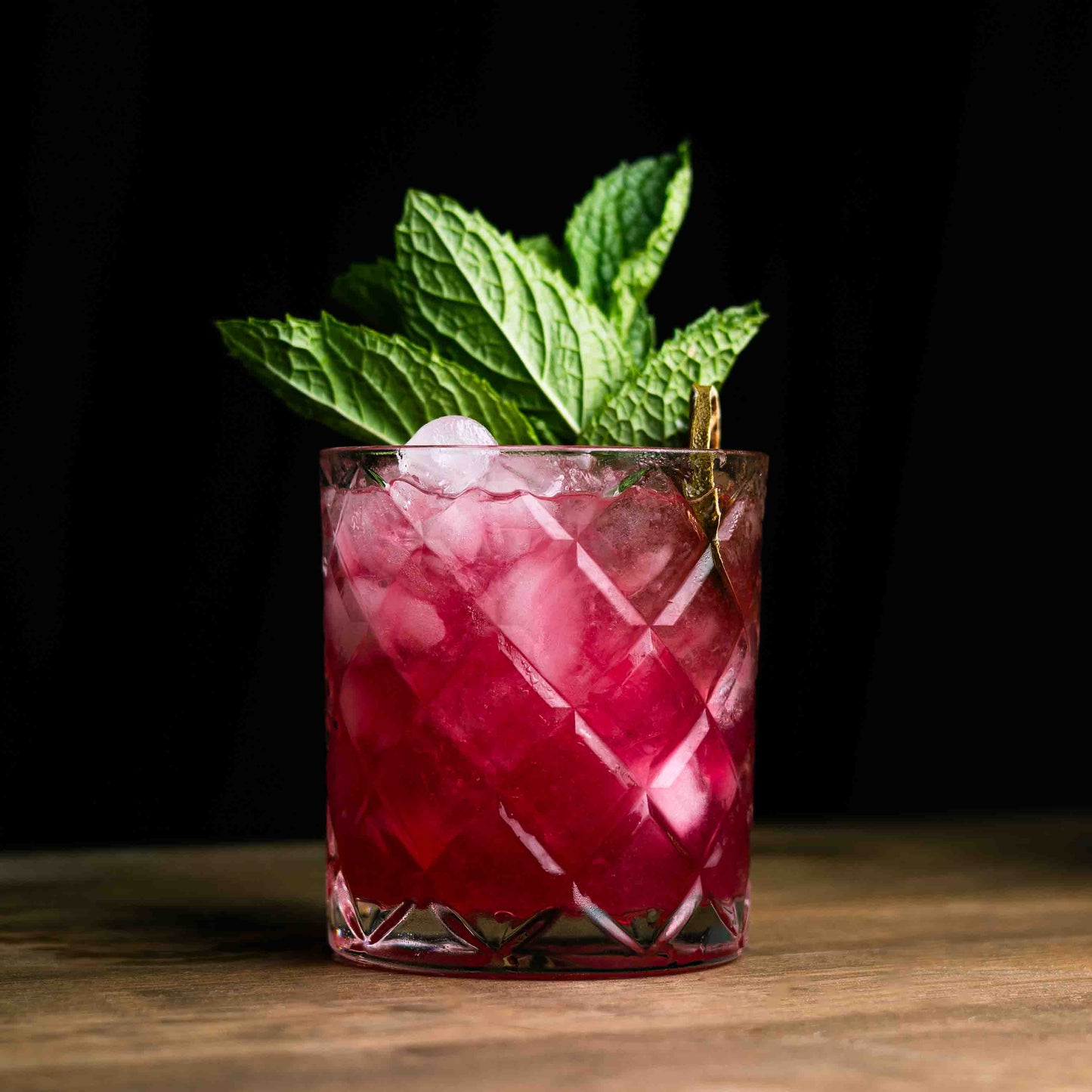 12-ounce Double Old Fashioned Cocktail Glasses, Japanese Diamond Cut Design, Weighted Lowball Rocks Tumbler Glasses