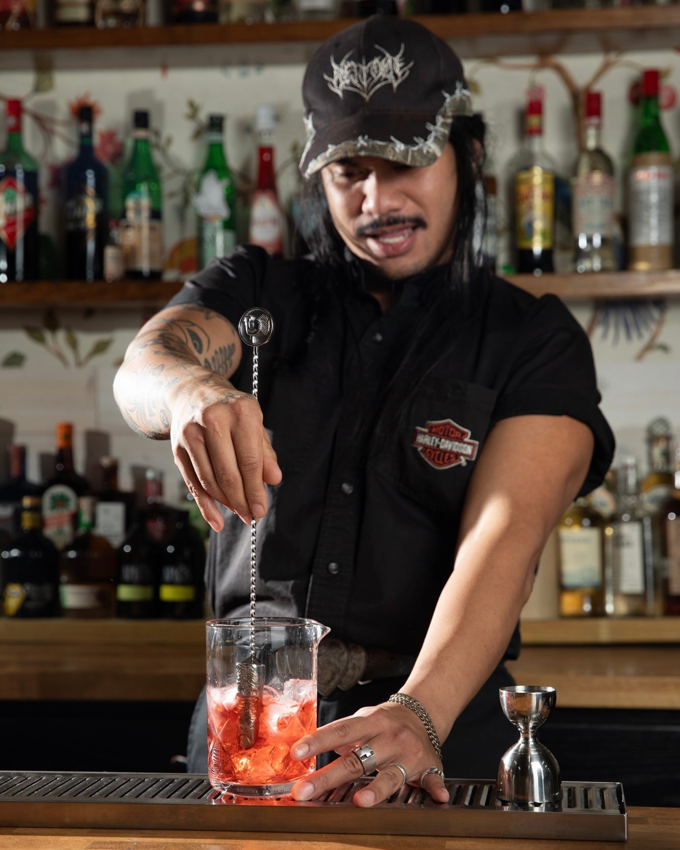 GAZ REGAN NEGRONI FINGER STIRRER (STAINLESS STEEL / 35cm)