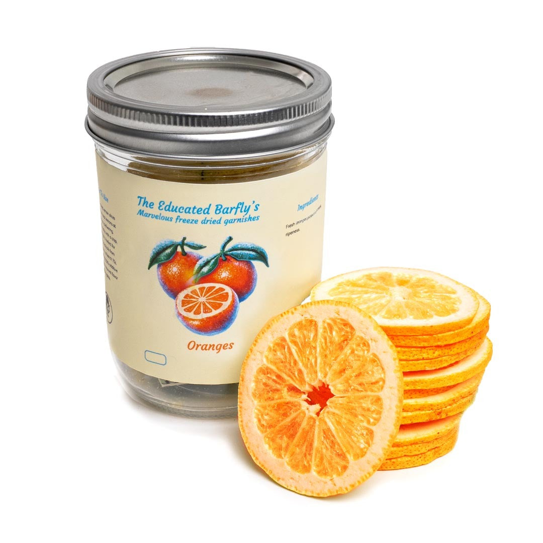 Freeze Dried Orange Wheel Garnish