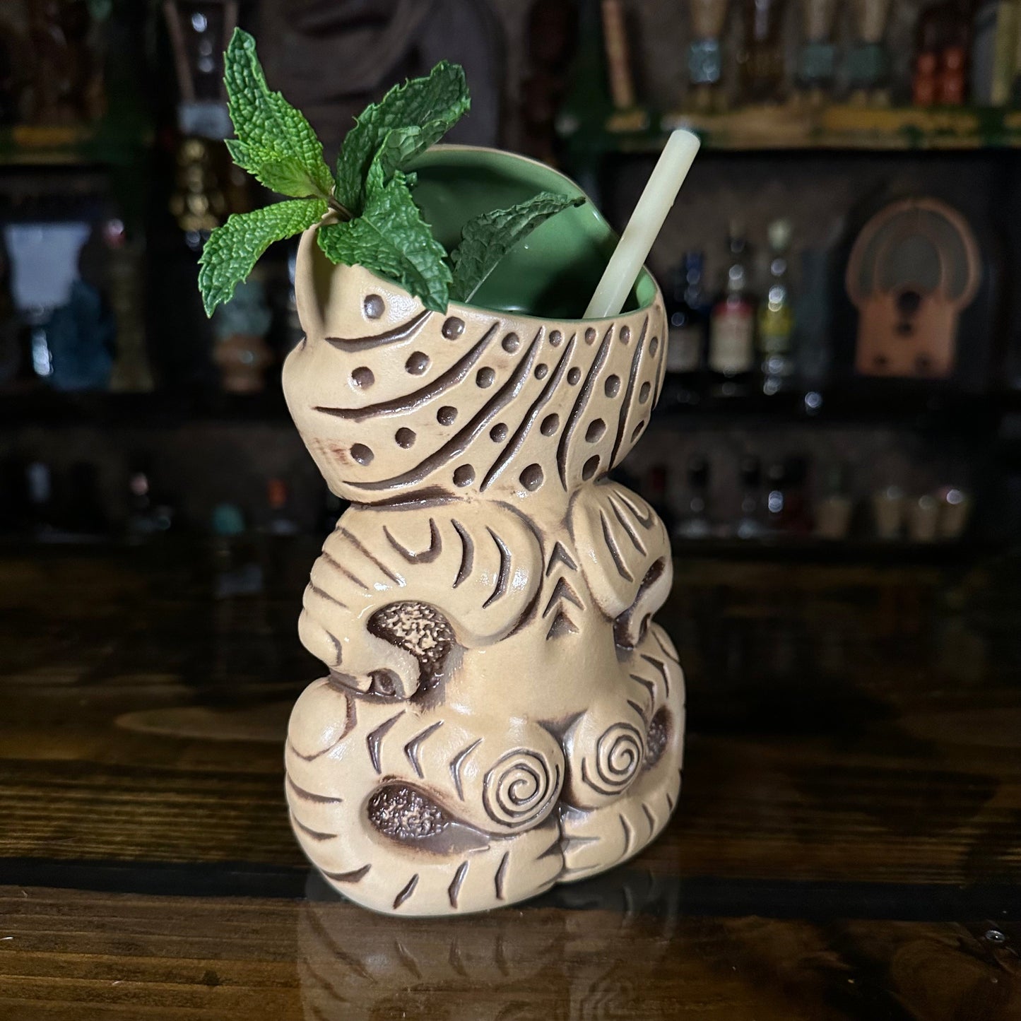 Treasure Tiki Mug, designed and sculpted by Thor - Ready to Ship! (FREE SHIPPING in U.S.)