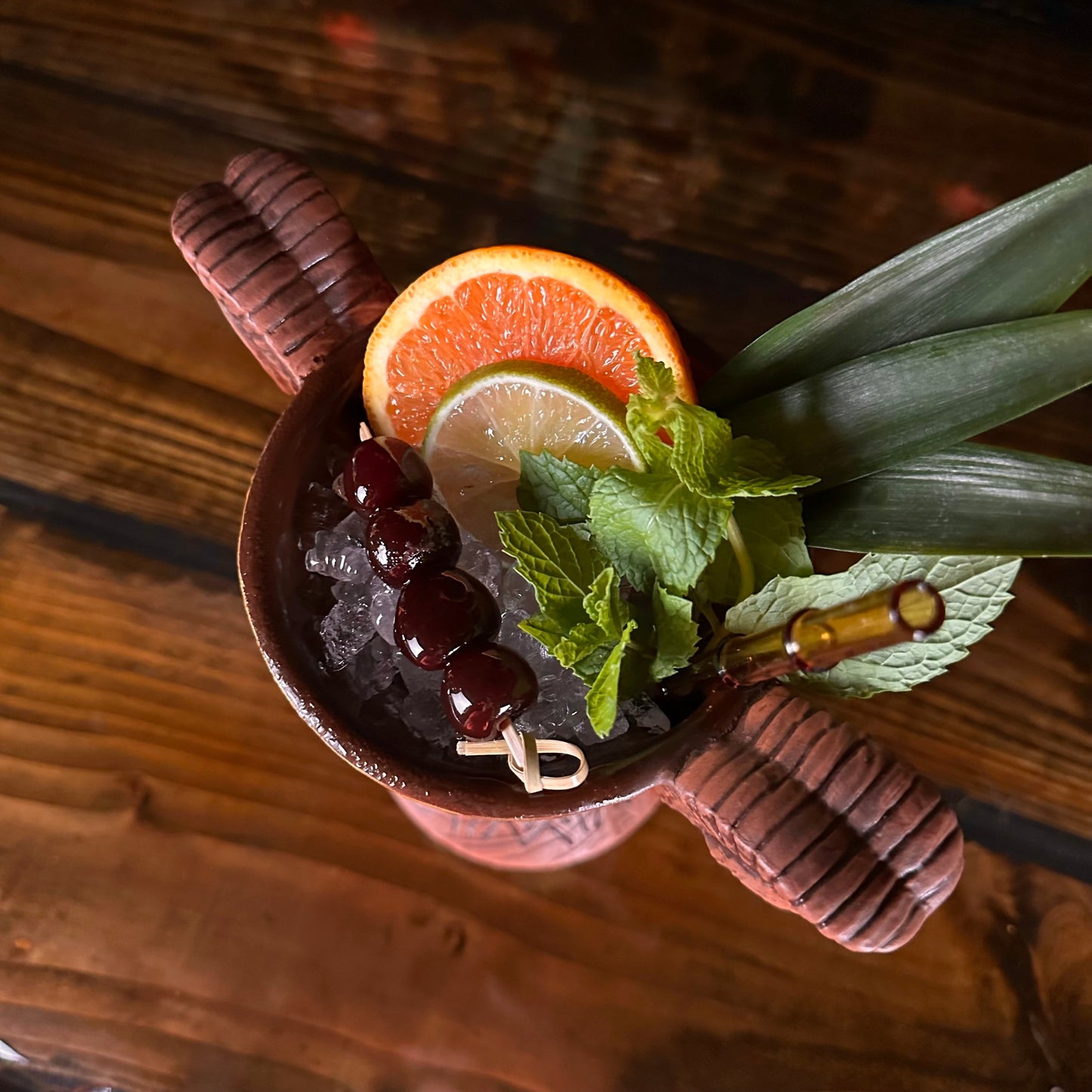 Doug Horne's Outrigger Chalice Tiki Mug, sculpted by Thor - Ready to Ship (FREE SHIPPING in U.S.)