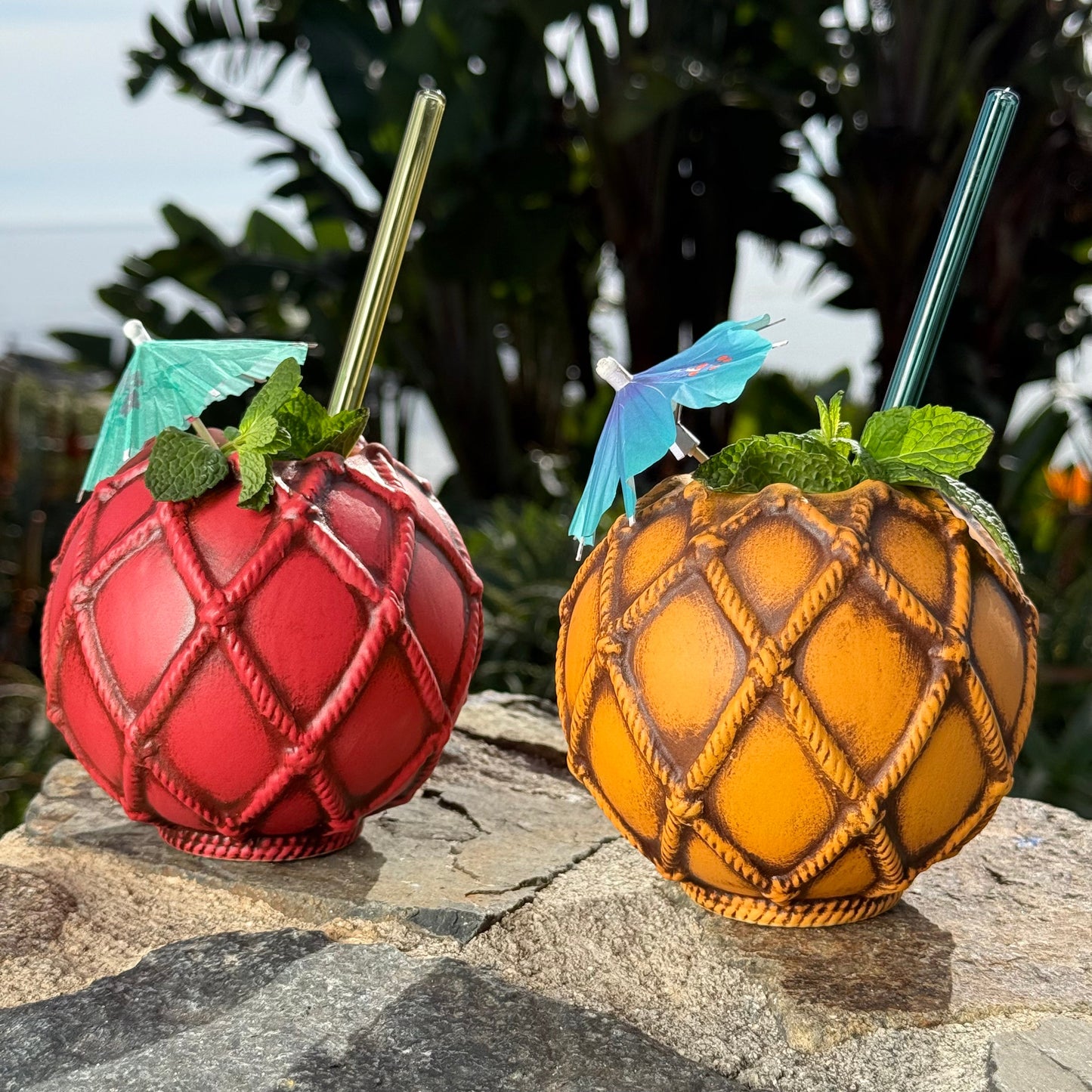 Nautical Fishing Floats, Choice of 4 - Ceramic Tiki Mugs - Ready to Ship! (FREE Shipping in U.S.)