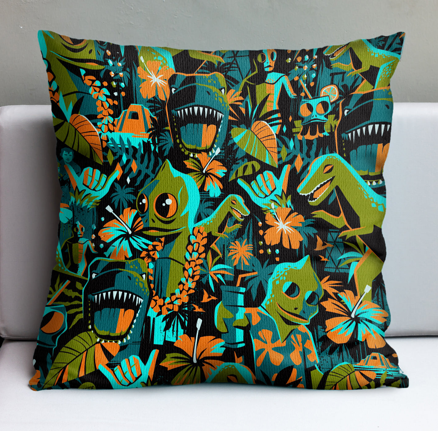 Jeff Granito's 'Island of the Lost' Pillow Cover - Ready to Ship! (FREE SHIPPING in U.S.)