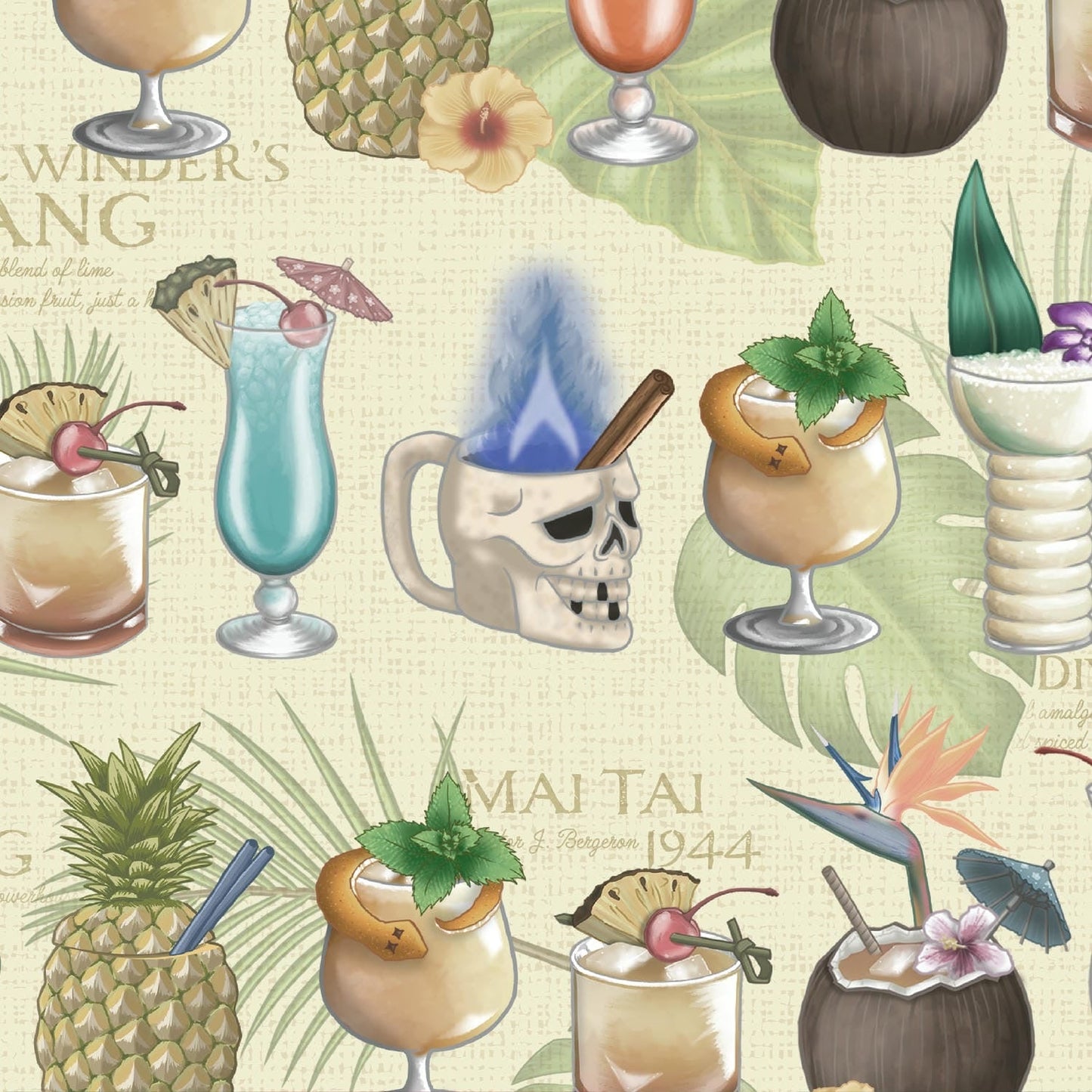 TikiLand Trading Co.'s 'Classics of Tiki' Pareo - Ready to Ship / Rolling Pre-Order (FREE SHIPPING in U.S.)