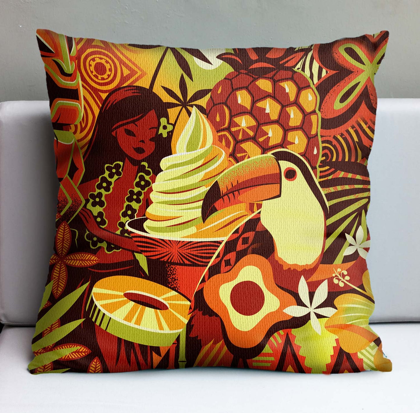 Jeff Granito's 'Island Memories' Pillow Cover - Ready to Ship! (FREE SHIPPING in U.S.)