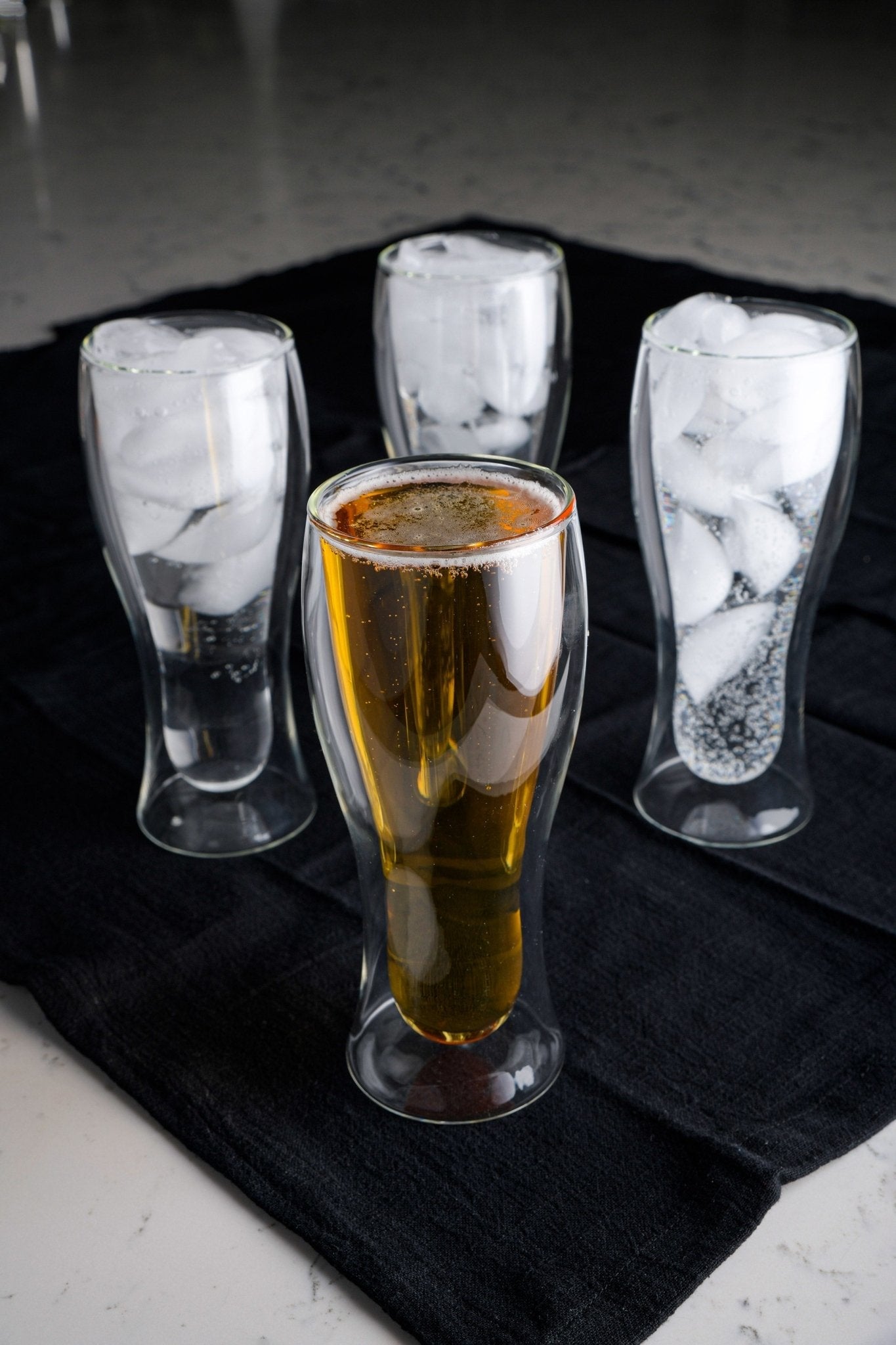 Lemonsoda - Double Walled Beer Drink Glass Mug - (Without Handle)