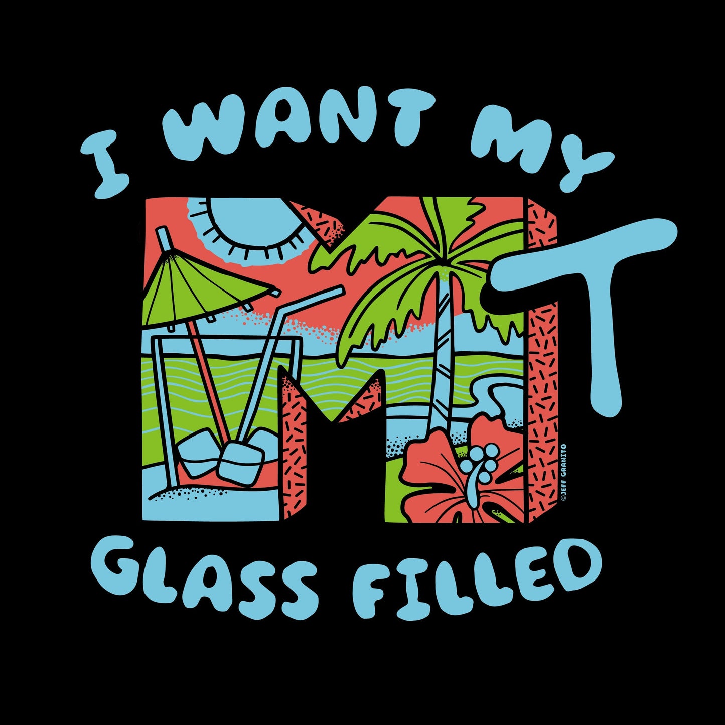 Jeff Granito's 'Empty Glass' Unisex Tee - Ready to Ship!