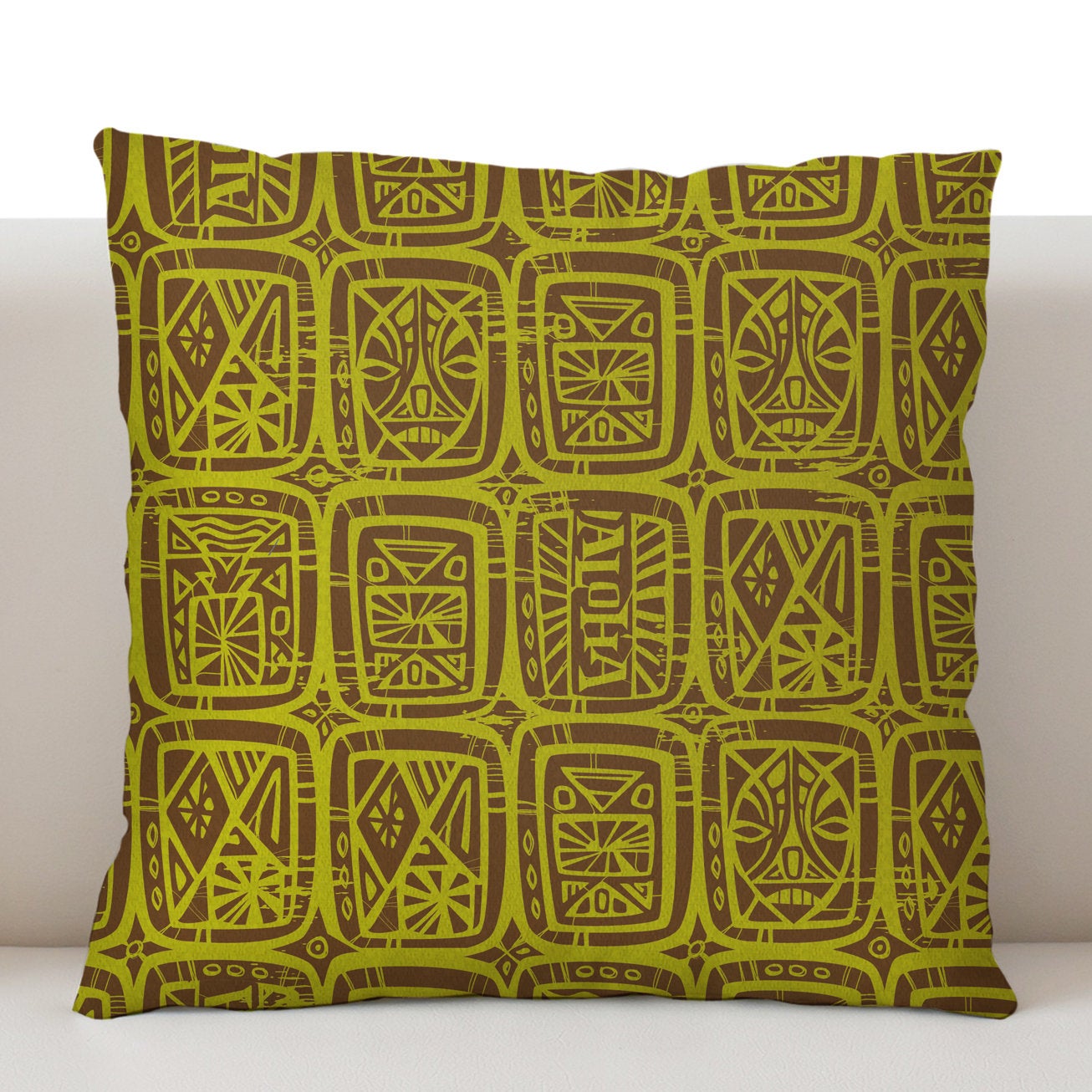 Jeff Granito's 'Tattoo Breeze Lime' Pillow Cover - Ready to Ship! (FREE SHIPPING in U.S.)