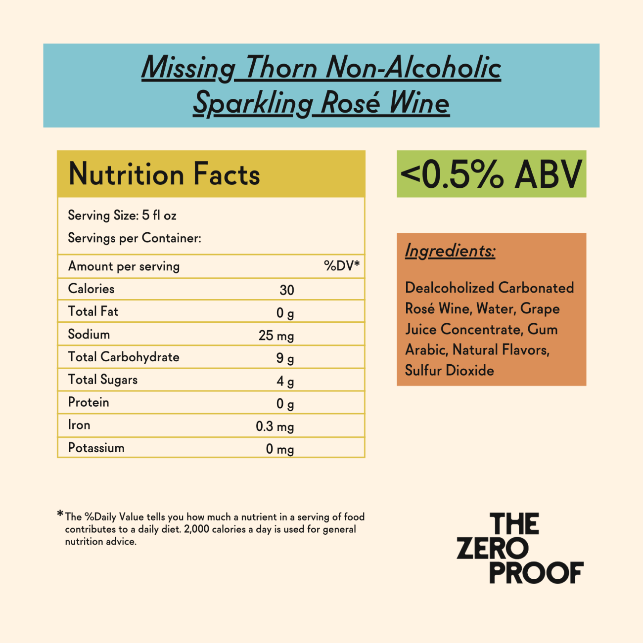 Missing Thorn Alcohol-Removed Sparkling Rosé Wine