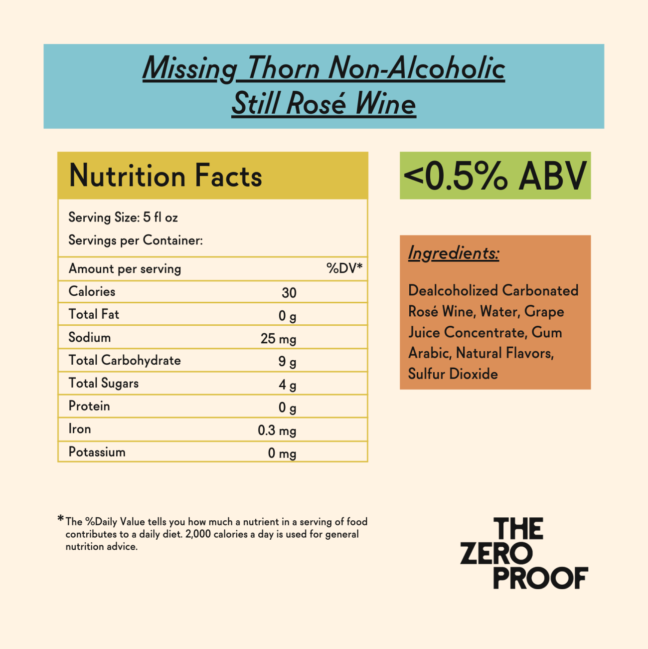 Missing Thorn Alcohol-Removed Still Rosé Wine