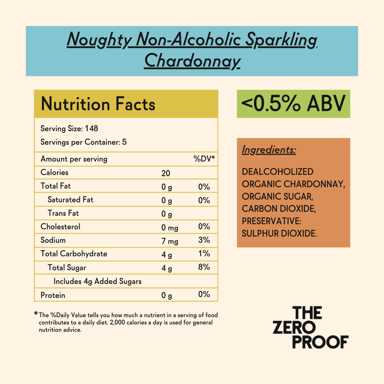Noughty Non-Alcoholic Sparkling Chardonnay