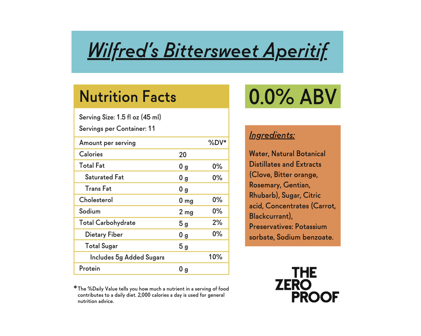 Wilfred’s Bittersweet Non-Alcoholic Aperitif