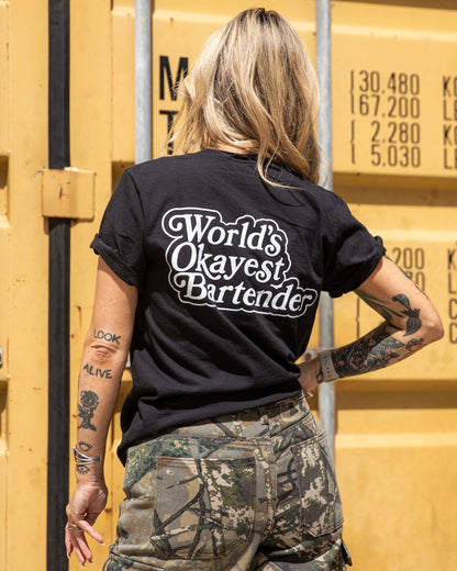World's Okayest Bartender T-Shirt