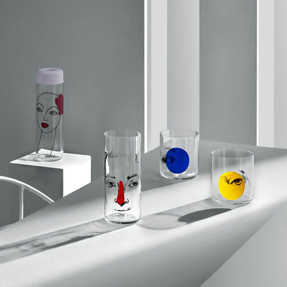 NUDE USA Finesse Rock & Pop Set of 4 Whisky Glasses