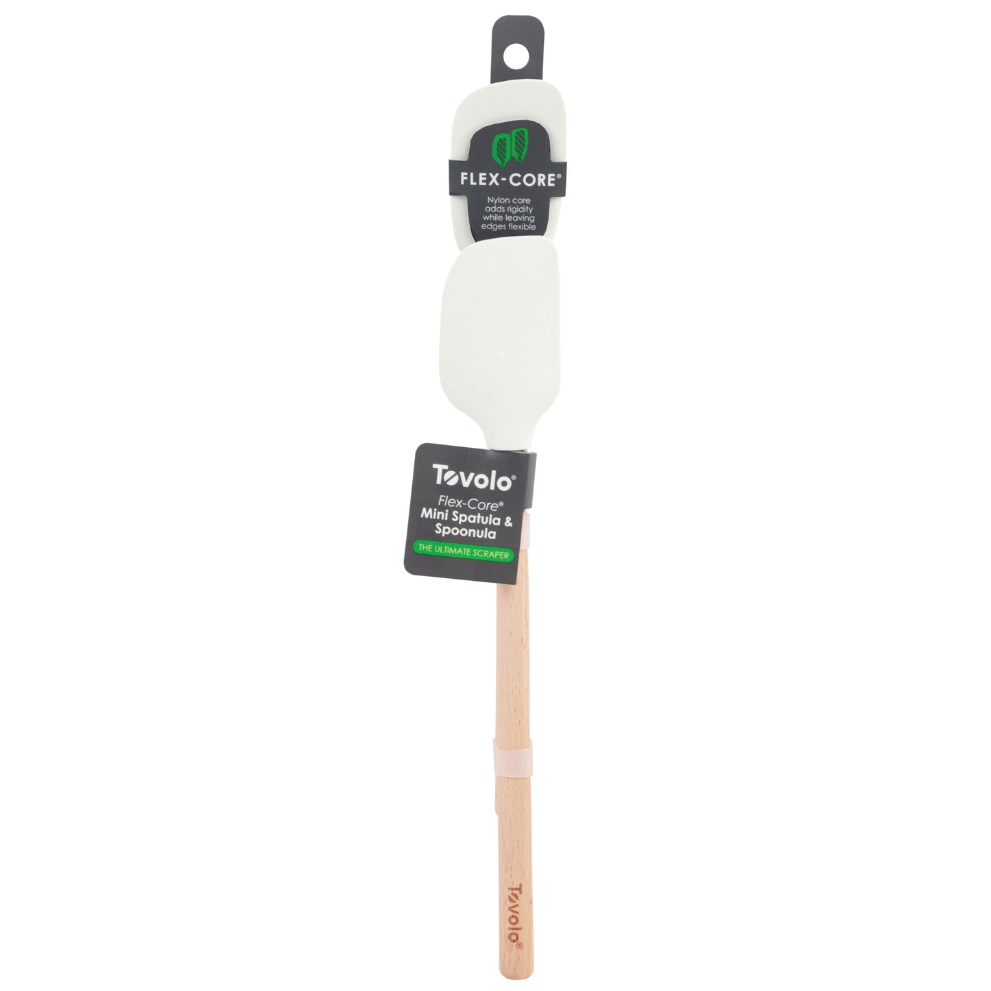Flex-Core® Mini Spatula + Spoonula with Wood Handle