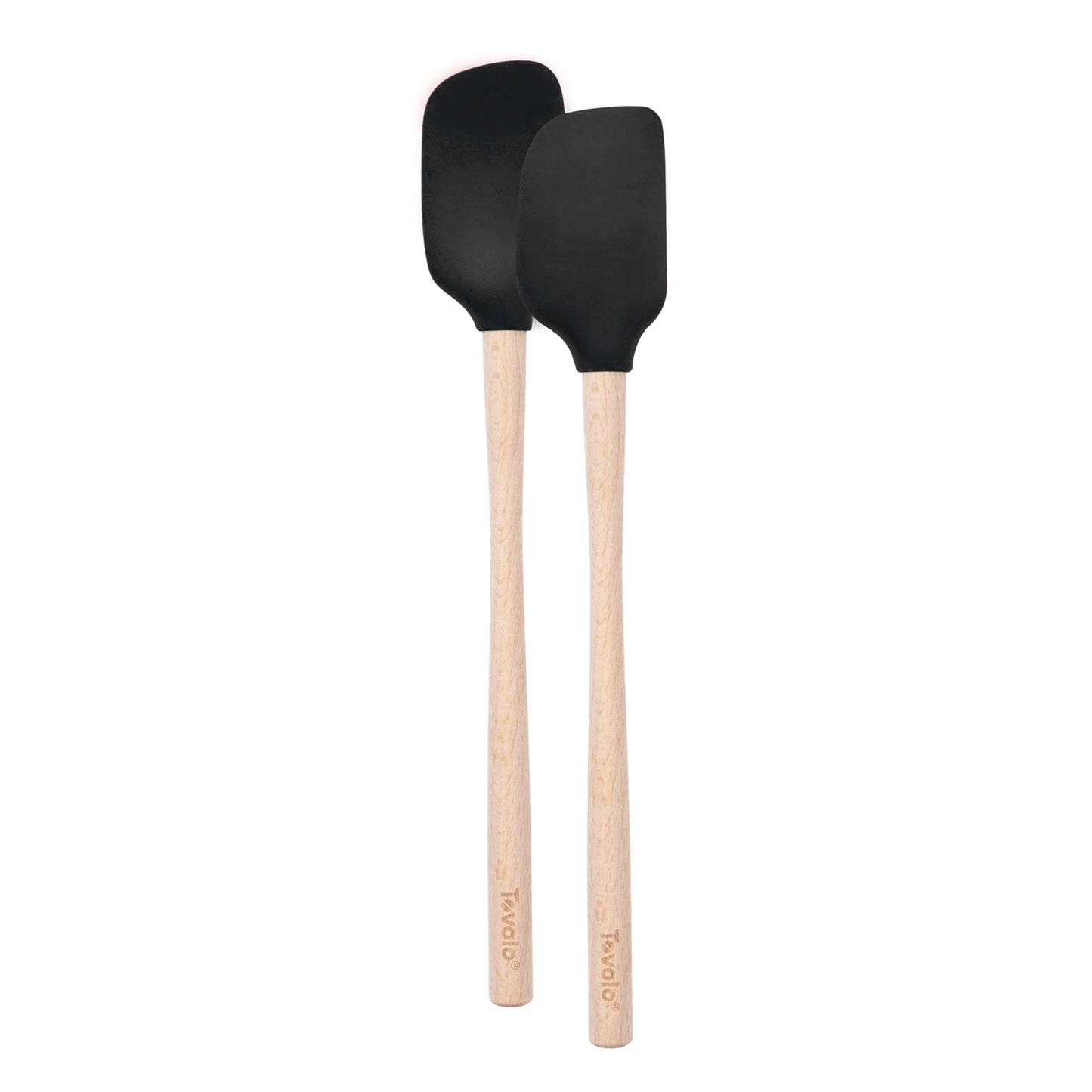 Flex-Core® Mini Spatula + Spoonula with Wood Handle