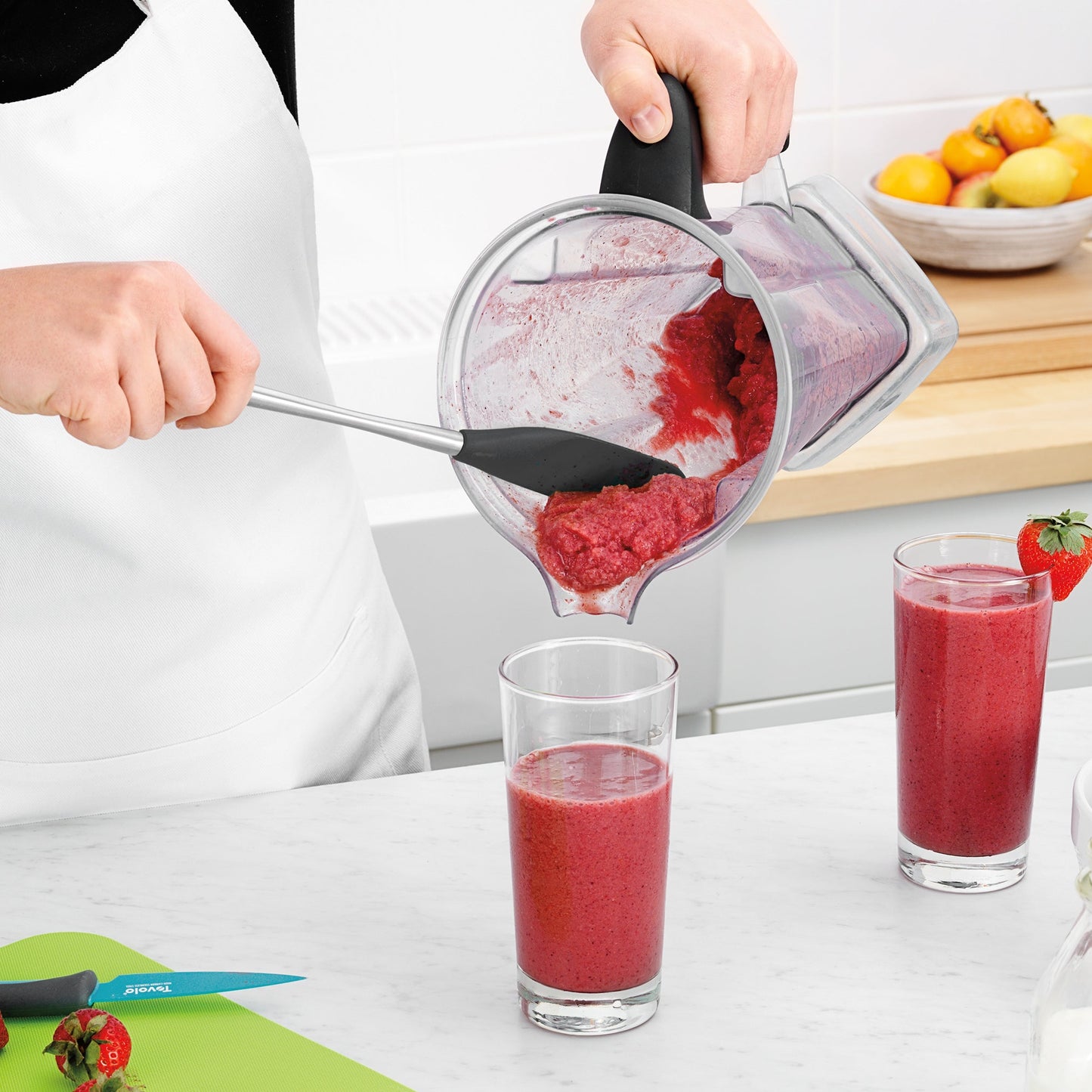 Flex-Core® Silicone and Stainless Steel Jar Scraper