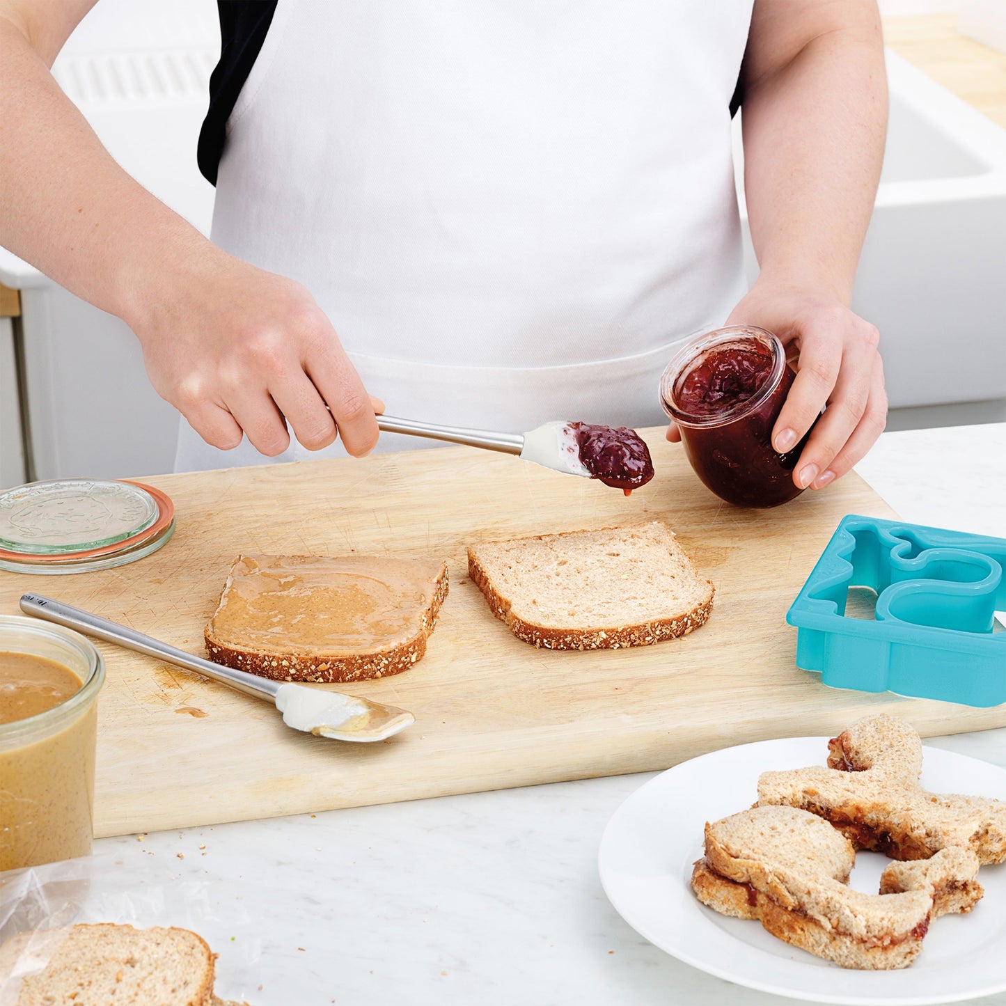Flex-Core® Mini Spatula + Spoonula with Stainless Steel Handle
