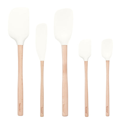 Flex-Core® Silicone and Wood Spatulas - Set of 5