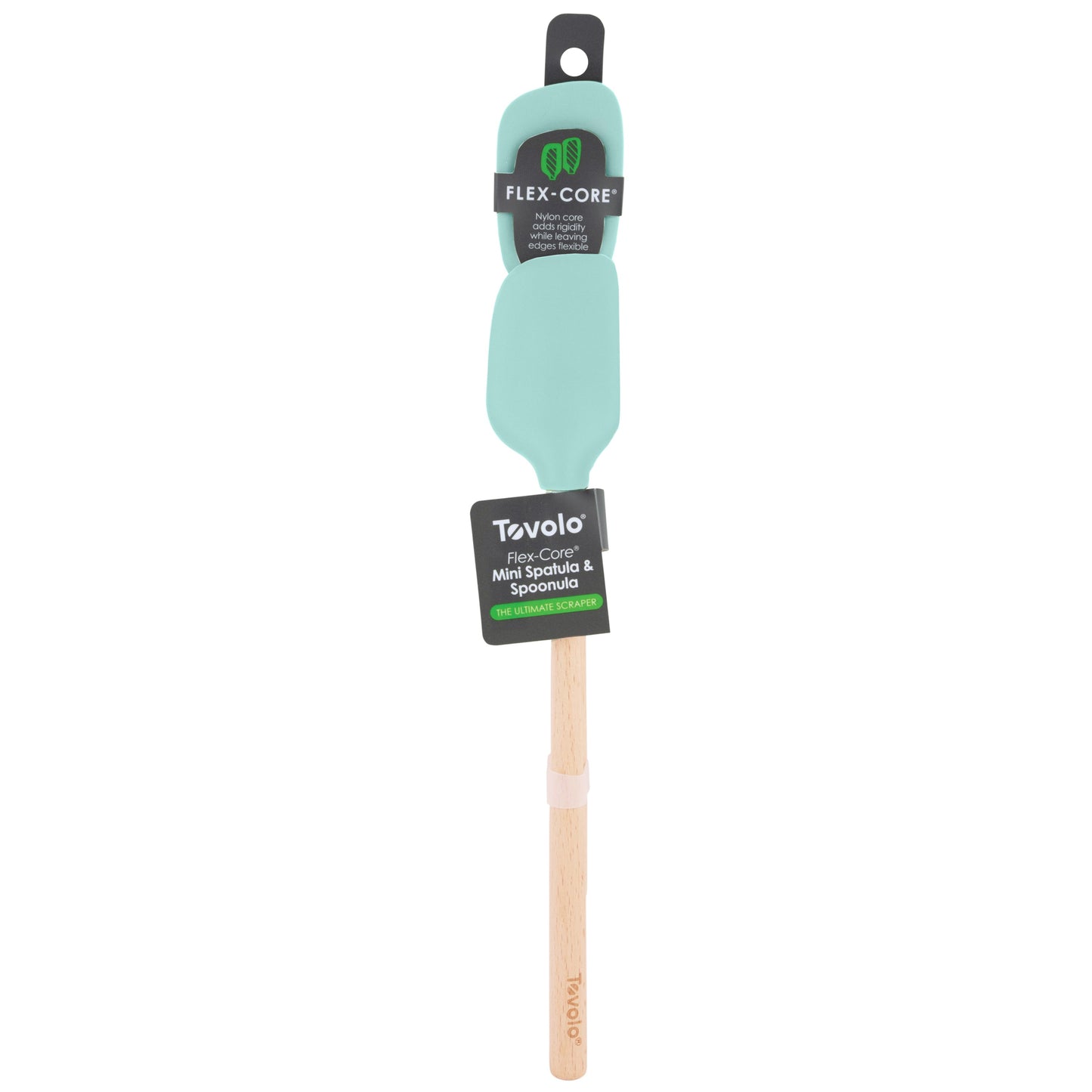 Flex-Core® Mini Spatula + Spoonula with Wood Handle