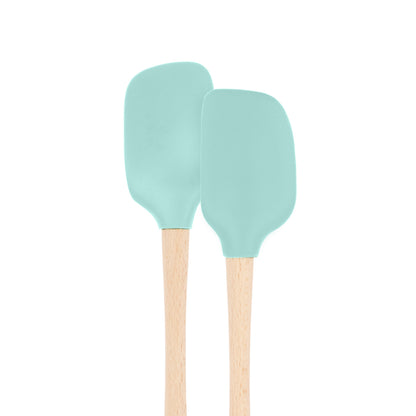Flex-Core® Mini Spatula + Spoonula with Wood Handle
