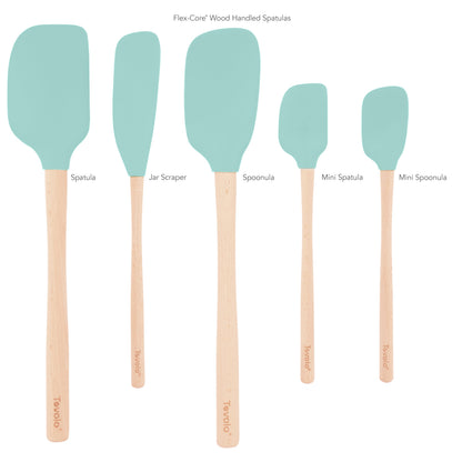 Flex-Core® Silicone and Wood Spatulas - Set of 5