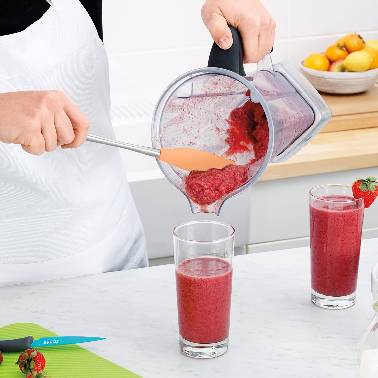 Flex-Core® Silicone and Stainless Steel Jar Scraper