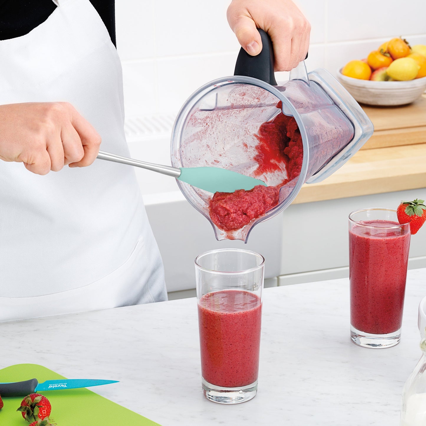 Flex-Core® Silicone and Stainless Steel Jar Scraper