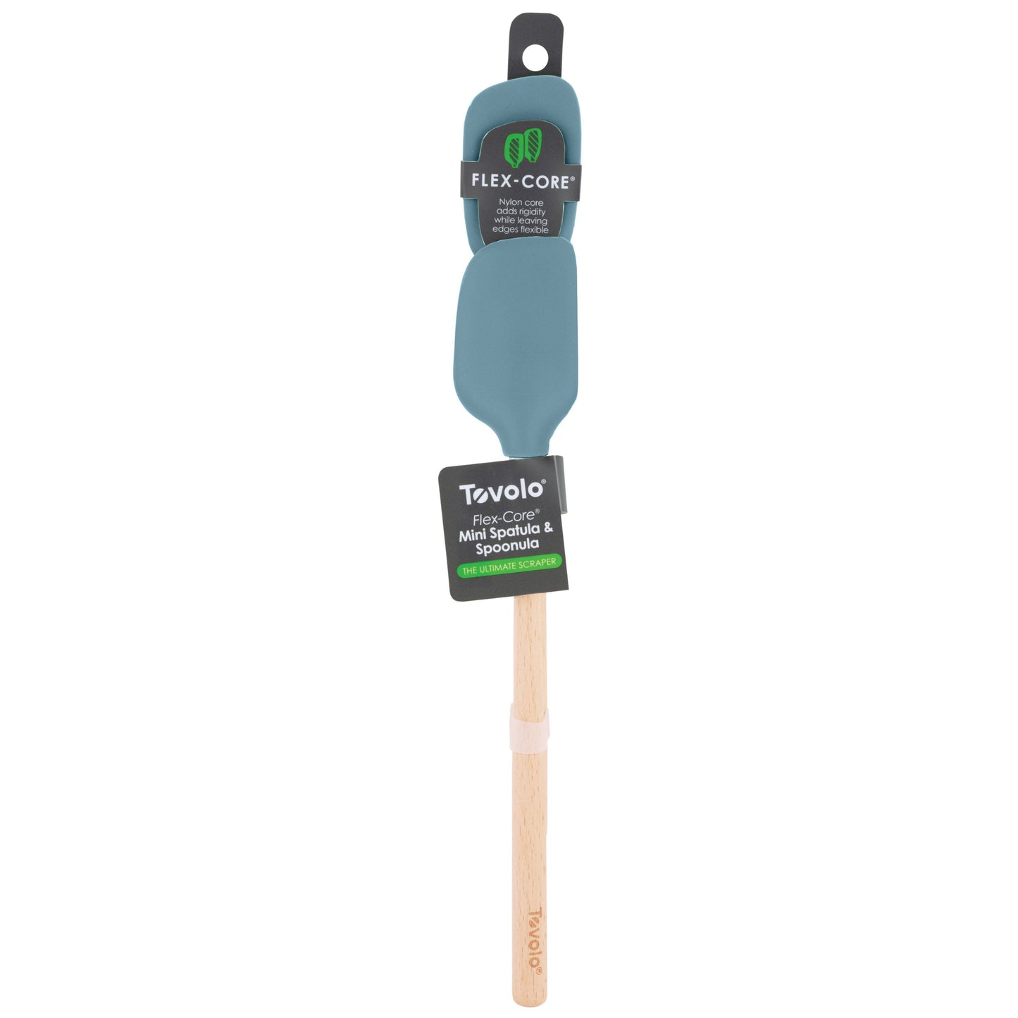 Flex-Core® Mini Spatula + Spoonula with Wood Handle