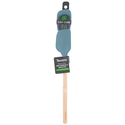 Flex-Core® Mini Spatula + Spoonula with Wood Handle