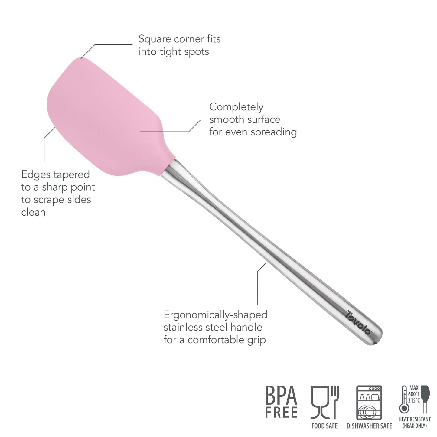 Flex-Core® Silicone and Stainless Steel Spatula