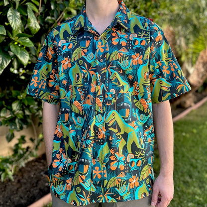 Jeff Granito's 'Island of the Lost' Modern Fit with Flex Button-Up Shirt - Unisex - Ready to Ship! (FREE SHIPPING in U.S.)