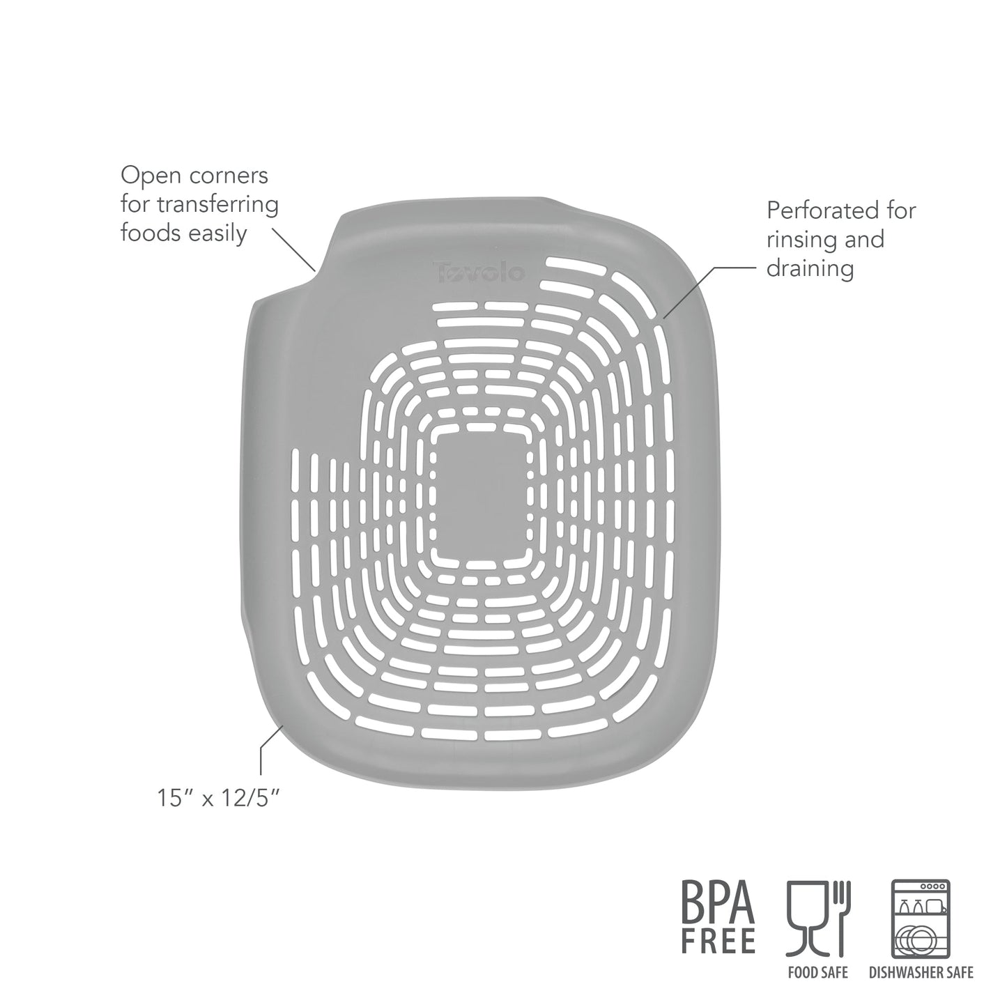 Prep N Rinse Flat Colander