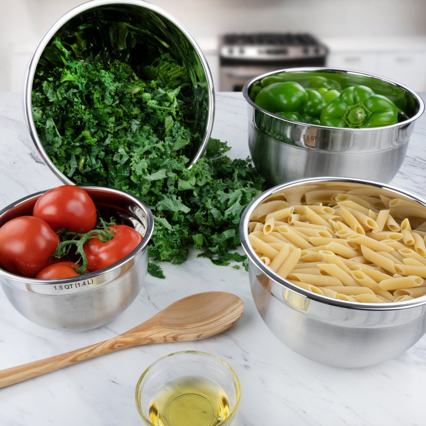 Stainless Steel Mixing Bowl 5.5 QT