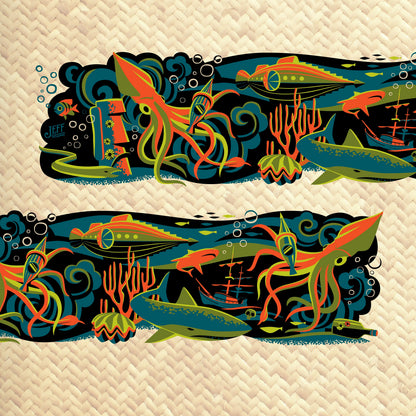Jeff Granito's '20,000 Fears Under The Sea' Mai Tai Cocktail Glass (1) - Ready to Ship!