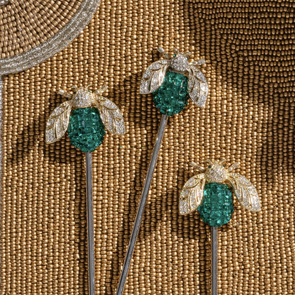 Sparkle bee swizzle sticks - Set of 6