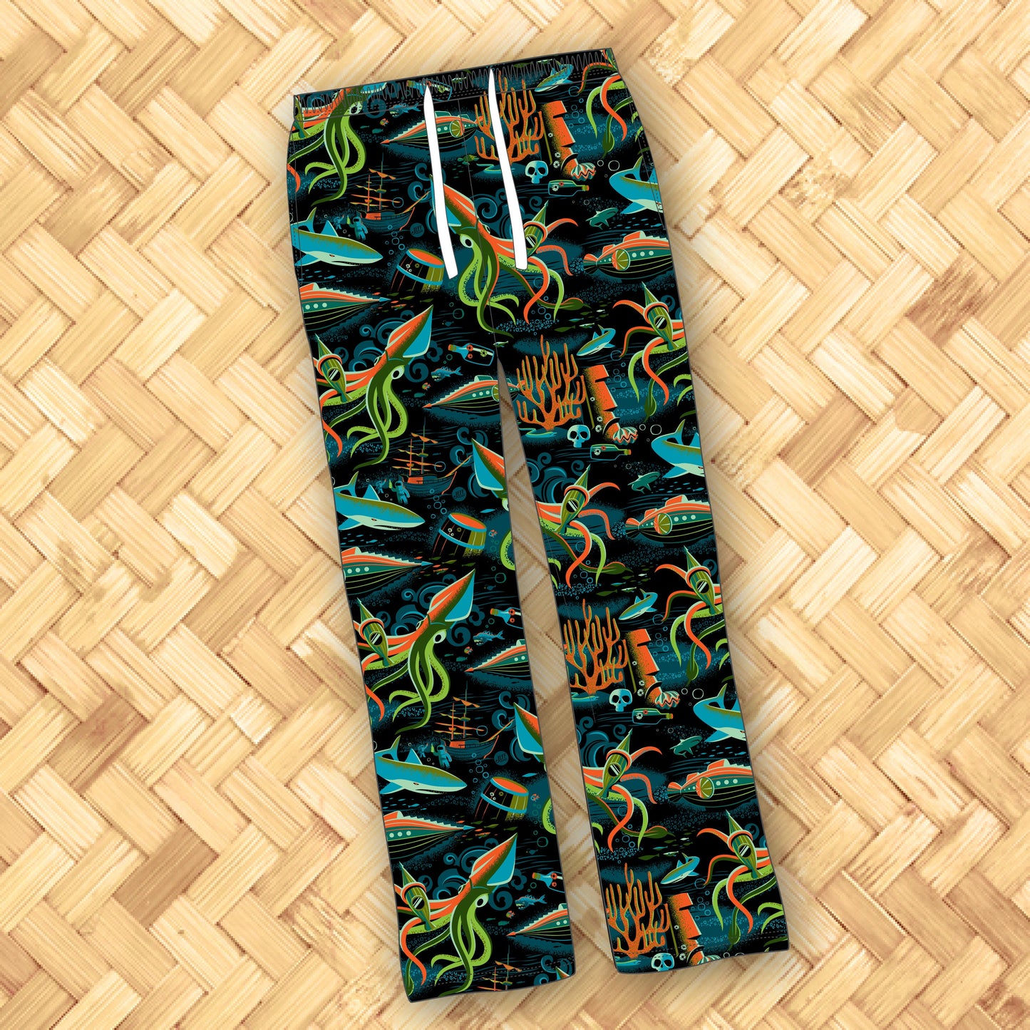 Jeff Granito's '20,000 Fears Under the Sea' Unisex Pajama Pants - Ready to Ship!