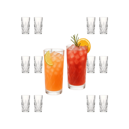 Lemonsoda - Tom Collins Drinking Glasses – Premium Water Glasses – 12oz