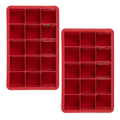 Perfect Cube Silicone Ice Molds - Set of 2
