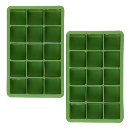 Perfect Cube Silicone Ice Molds - Set of 2