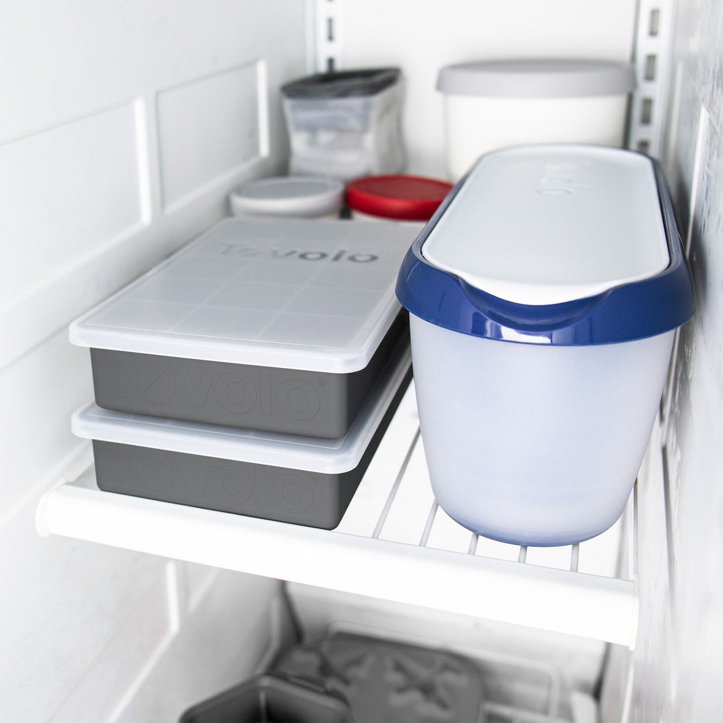 Tovolo Perfect Cube Silicone Ice Mold with Lid