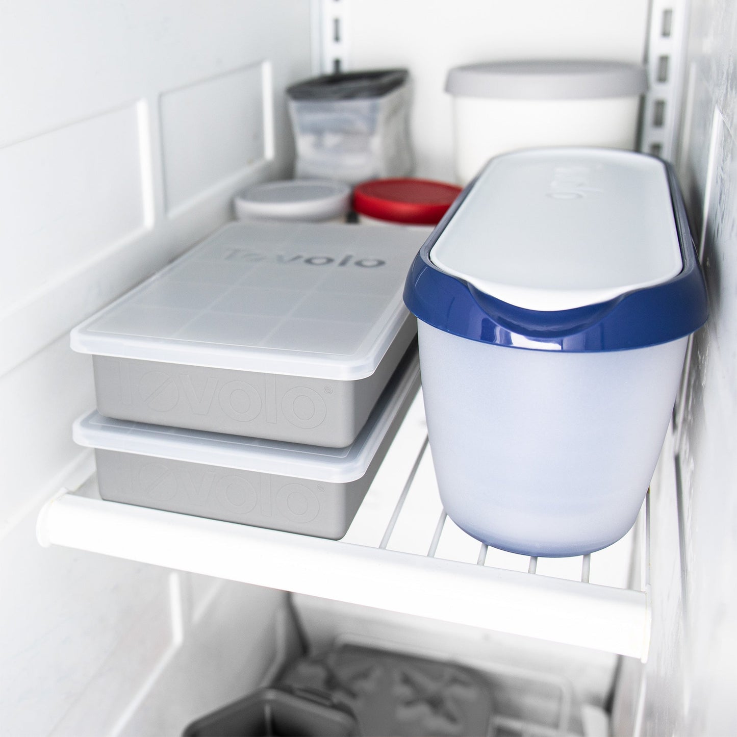 Tovolo Perfect Cube Silicone Ice Mold with Lid