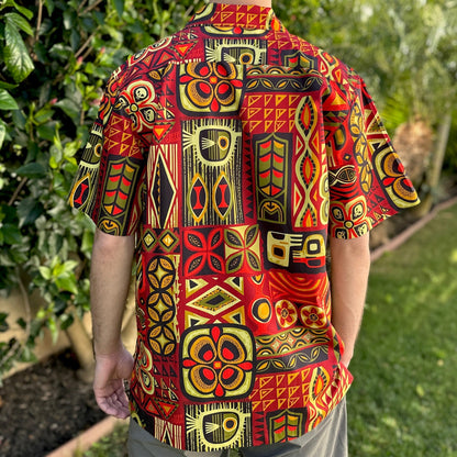 Jeff Granito's 'Geo Kapa' Classic Aloha Button-Up Shirt - Unisex - Ready to Ship! (FREE SHIPPING in U.S.)