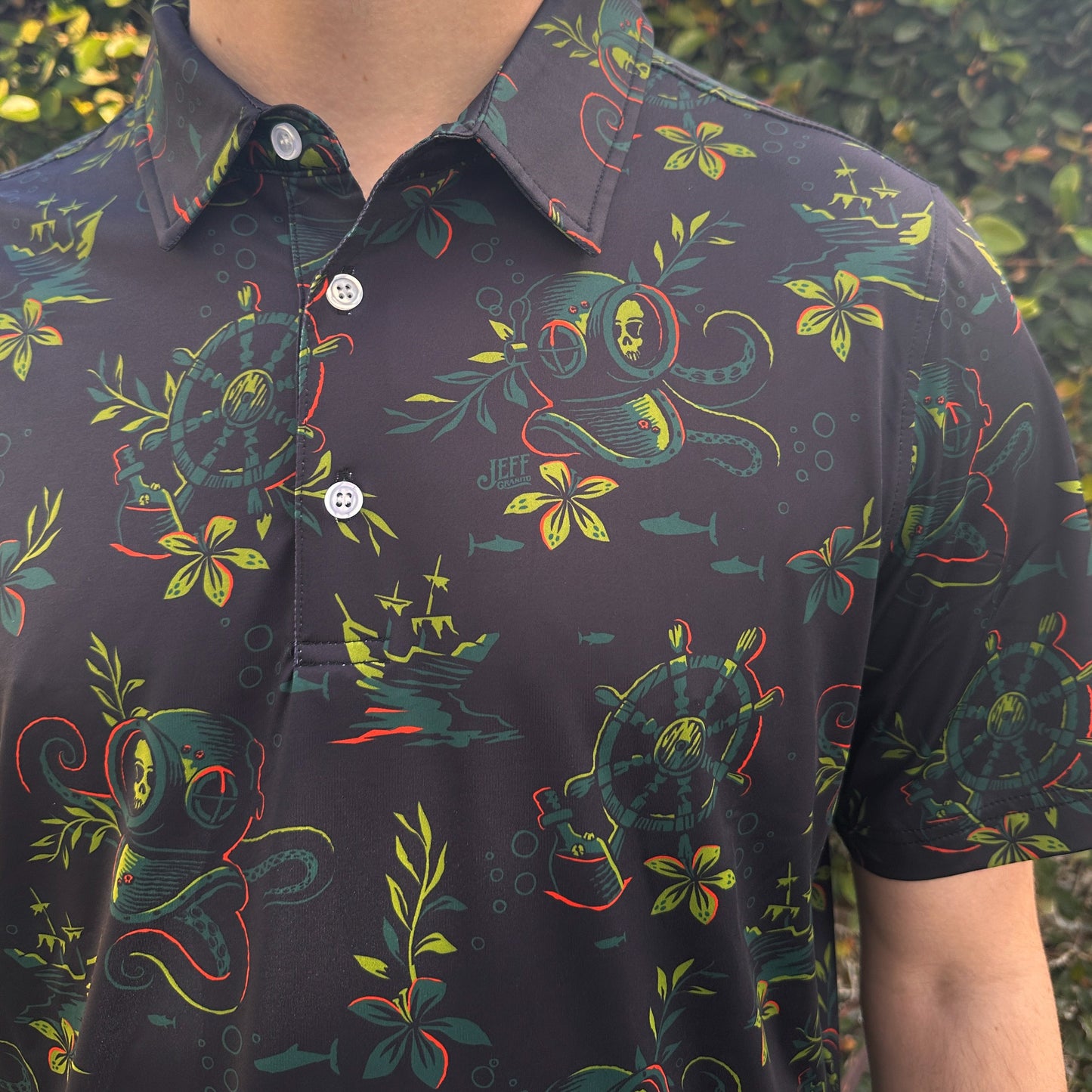 Jeff Granito's 'Deep Dive' Men's Performance Golf Polo - Ready to Ship - Shipping Included!