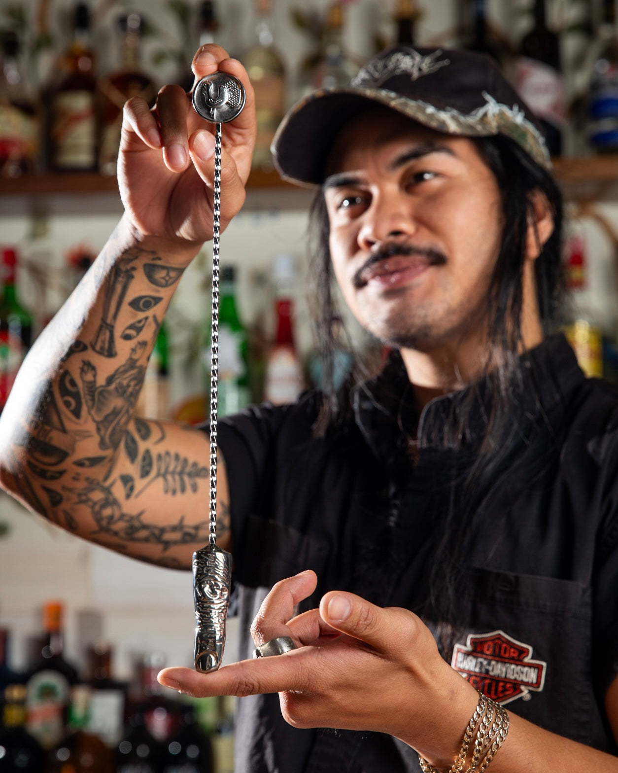 GAZ REGAN NEGRONI FINGER STIRRER (STAINLESS STEEL / 35cm)