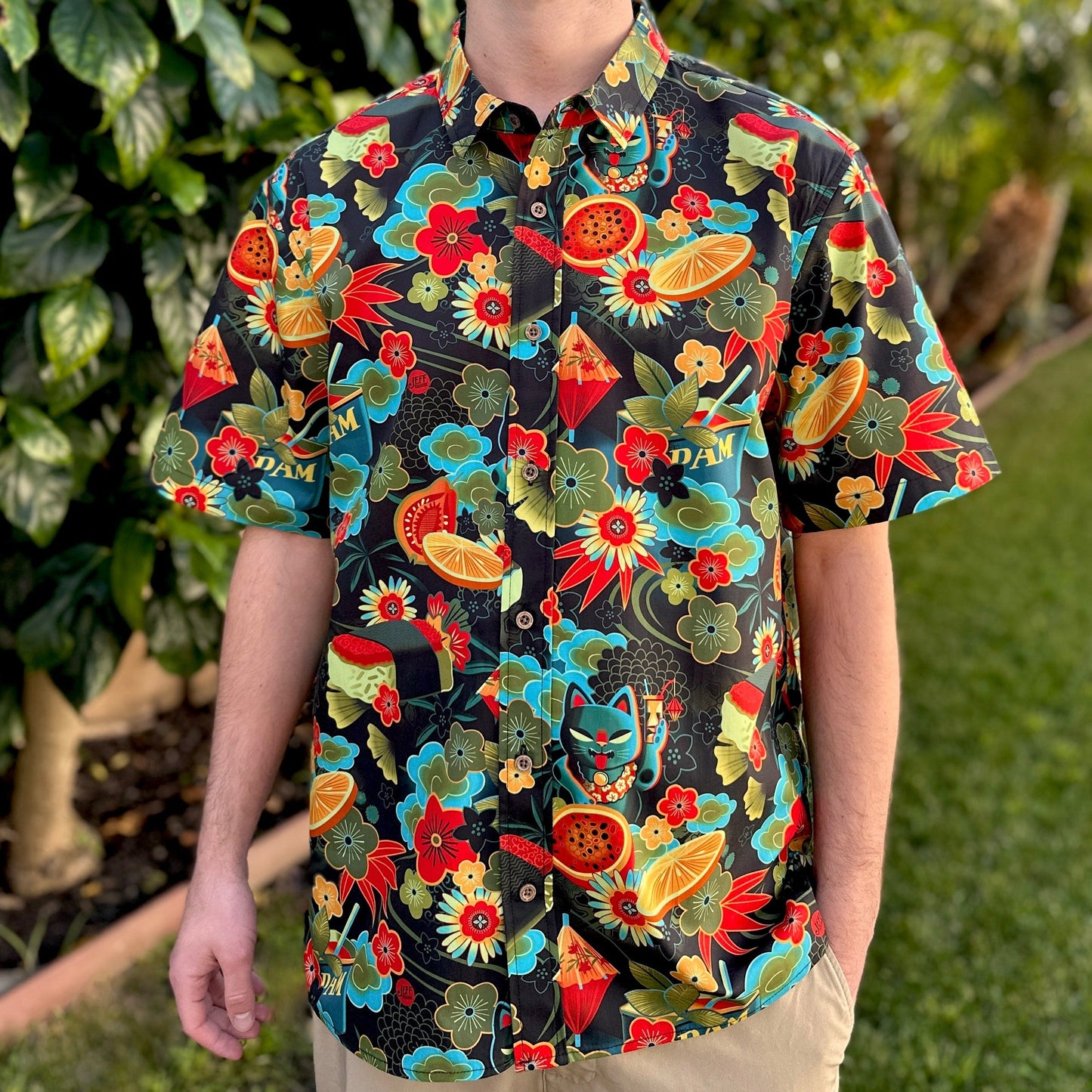 Jeff Granito's 'Mewsubi' Modern Fit Button-Up Shirt - Unisex - Ready to Ship! (FREE SHIPPING in U.S.)